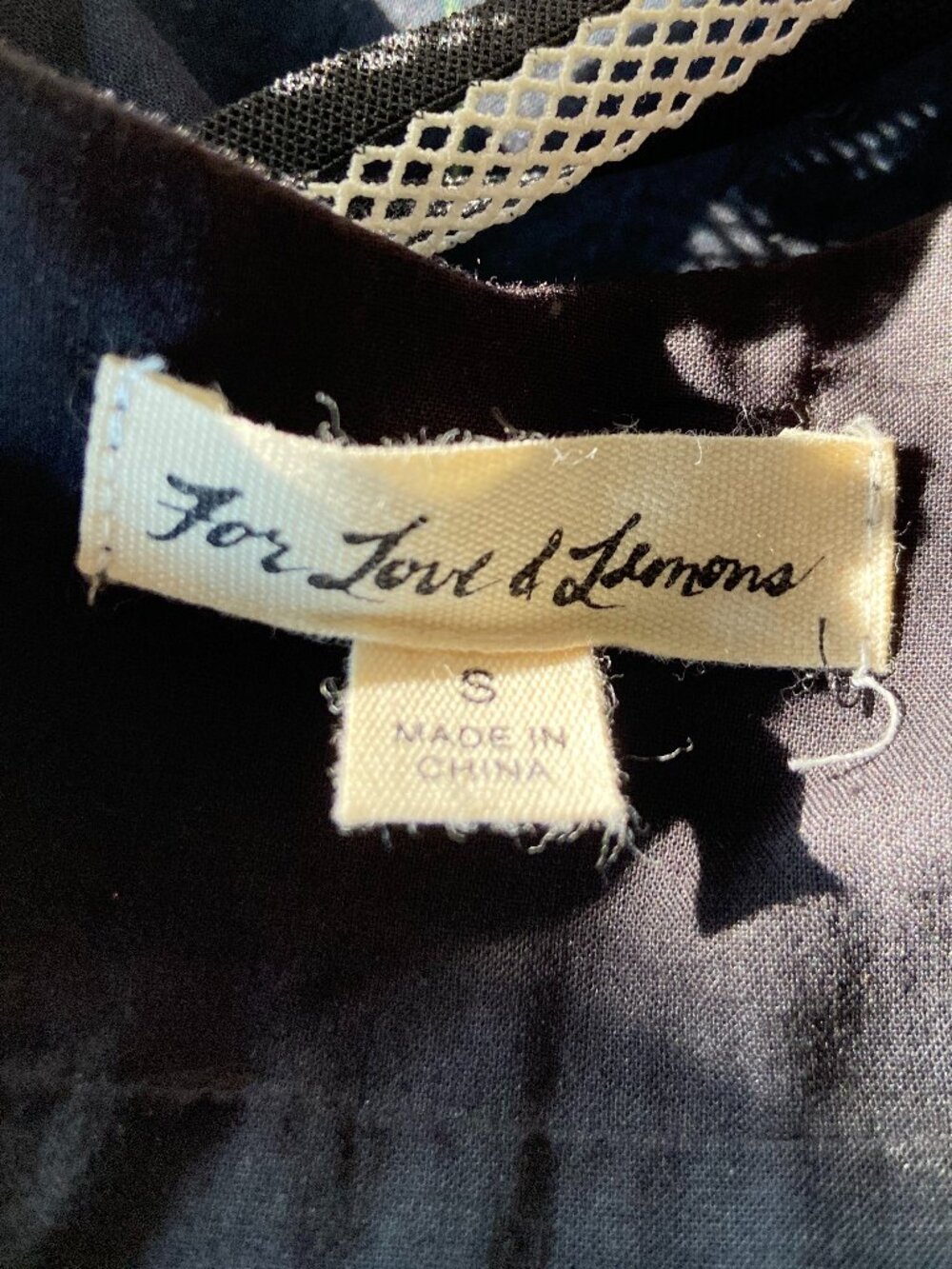 For‎ Love & Lemons Floral Zip Front Mini Dress Size S - Picture 5 of 8